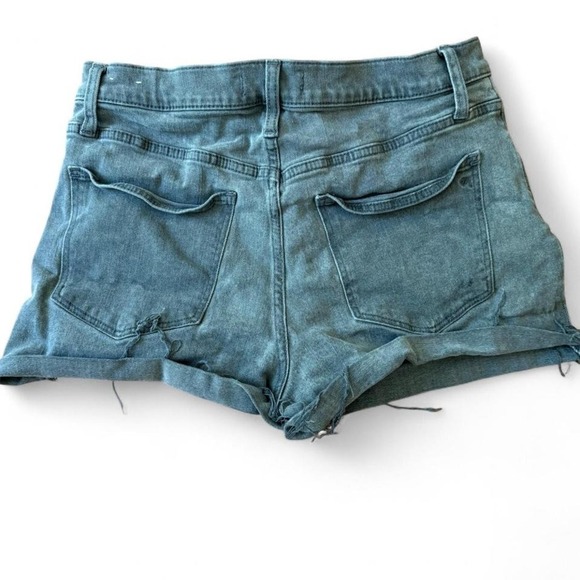 Charcoal Madewell Jean Shorts – High Rise + Frayed Hem | Size 29 - Picture 2 of 4